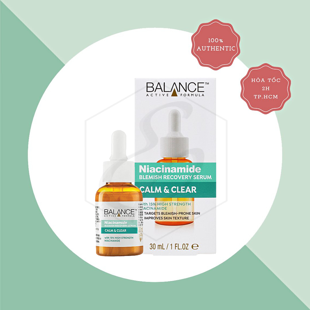Tinh Chất Balance Niacinamide Blemish Recovery Serum Calm & Clear - 30ml
